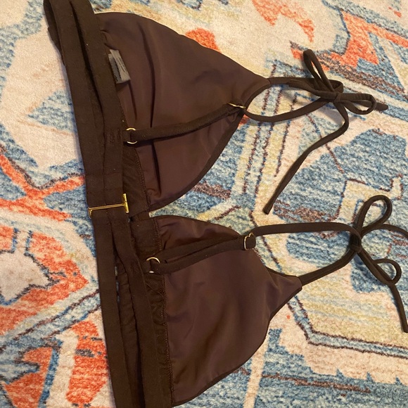 MONTCE BIKINI Espresso Suede Palua Ties Bikini
Top - Picture 5 of 6